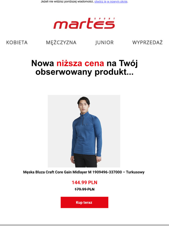 Teraz jeszcze taniej! Niższa cena produktu, który ostatnio przeglądałeś!