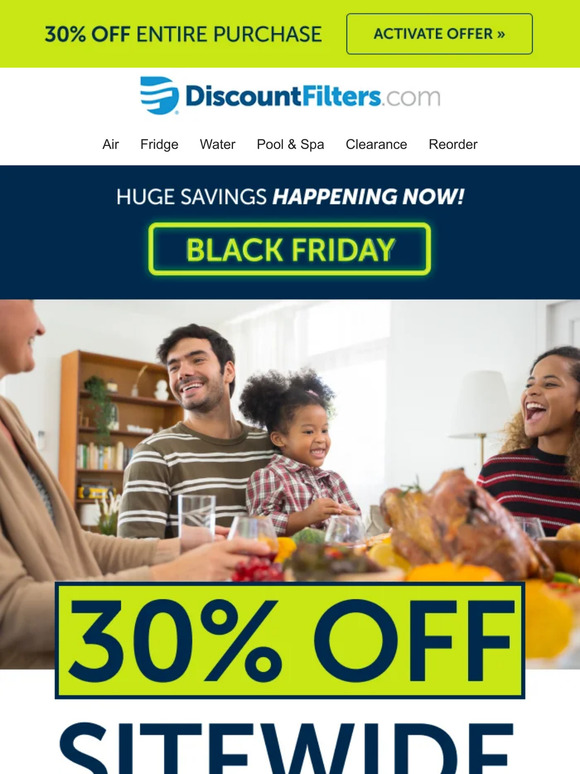 30% off ENTIRE purchase is pending