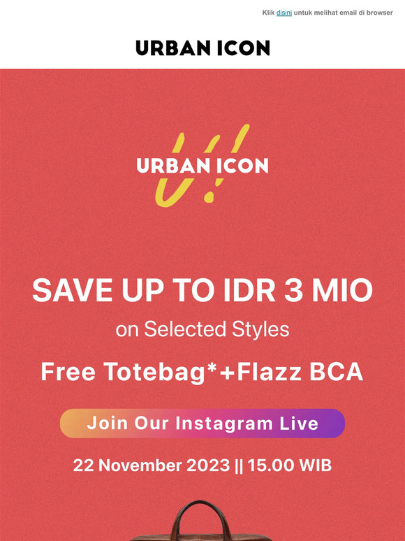 Tune in Live: Save up to IDR 3 MIO 😱 Join Now!
