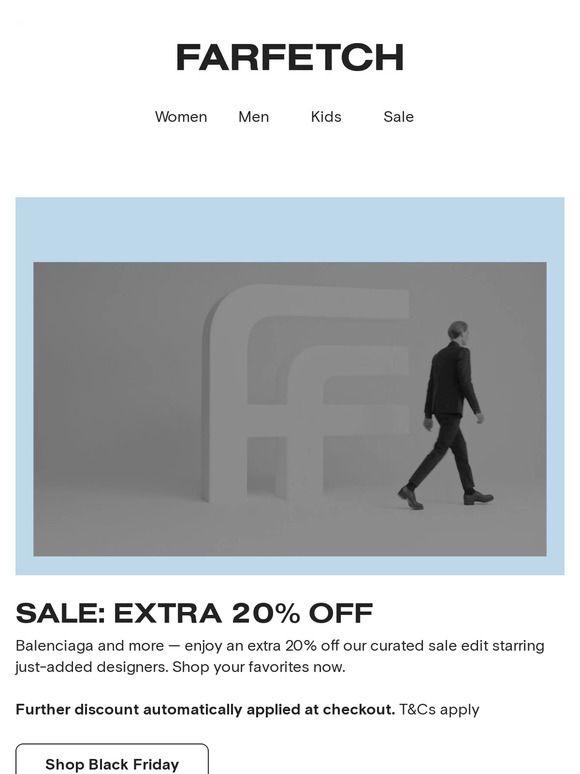 Sale: extra 20% off Balenciaga and much more