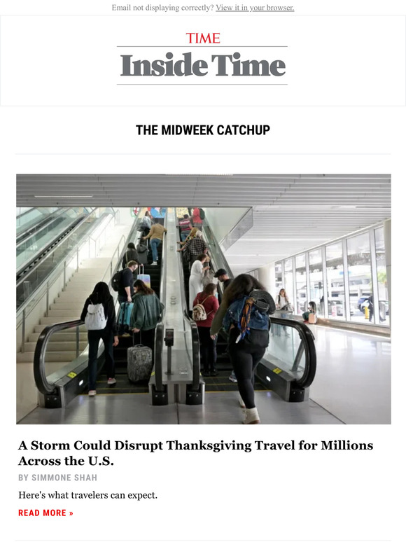 A storm could disrupt Thanksgiving travel for millions across the U.S.