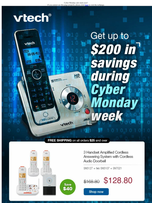 Cyber Monday sale starts now!