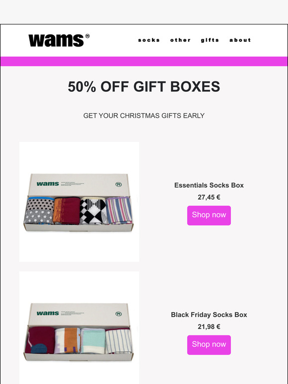 50% OFF Gift Boxes 🎁