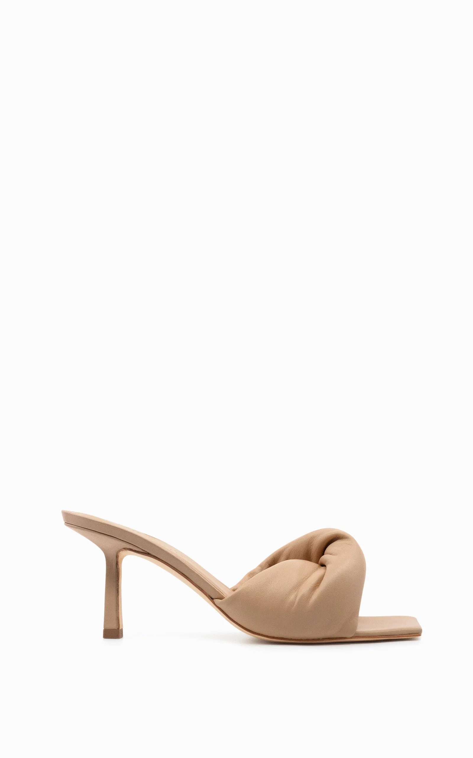 Image of Twist Front 75 Heel | Beige