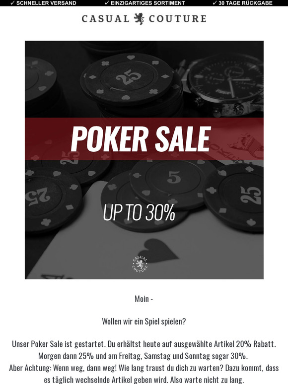 Poker Sale