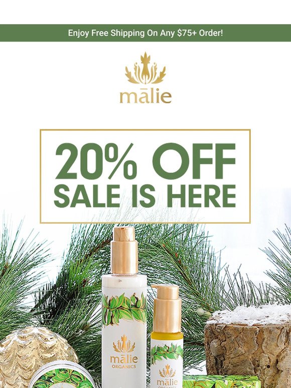 20% OFF Is Here! 🌺