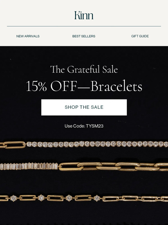 15% OFF—Tennis Bracelets