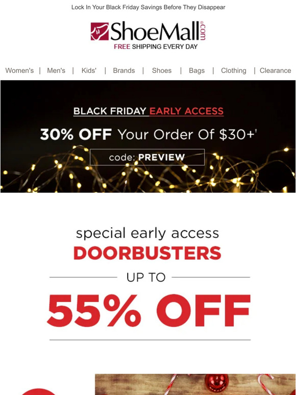 Take 30% Off With Black Friday Early Access!