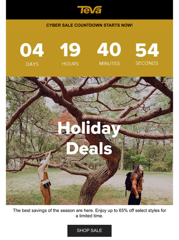 Holiday head start: Up to 65% off