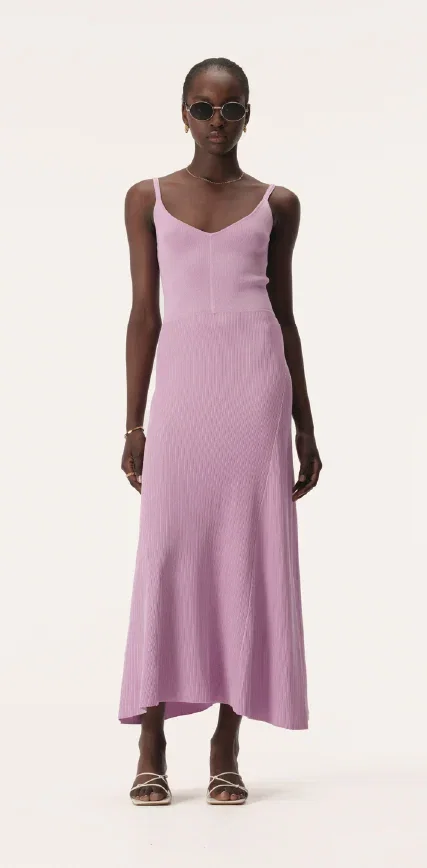 Leonie Knit Dress in Fuchsia