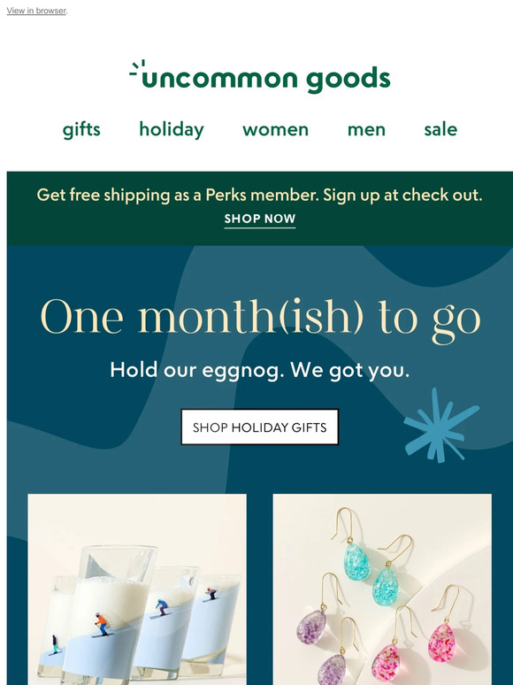 You've got *about* a month to get that shopping done