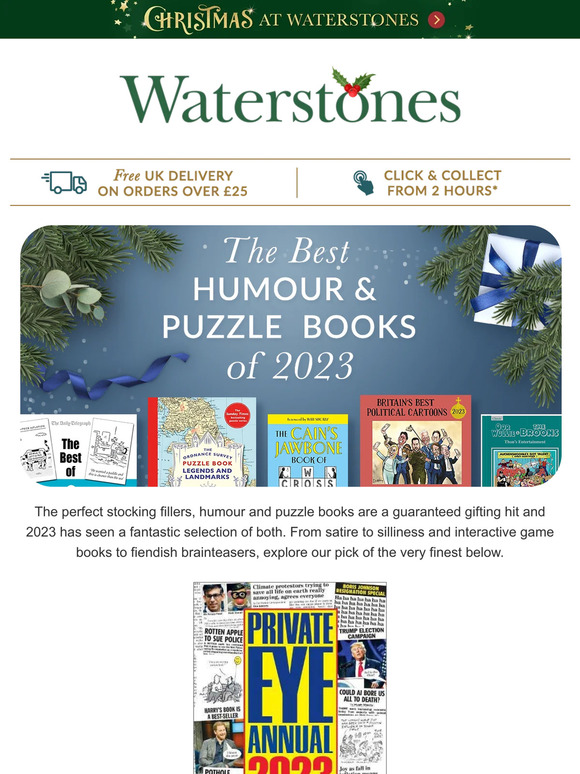 waterstones The Best Humour & Puzzle Books Of 2023 Milled