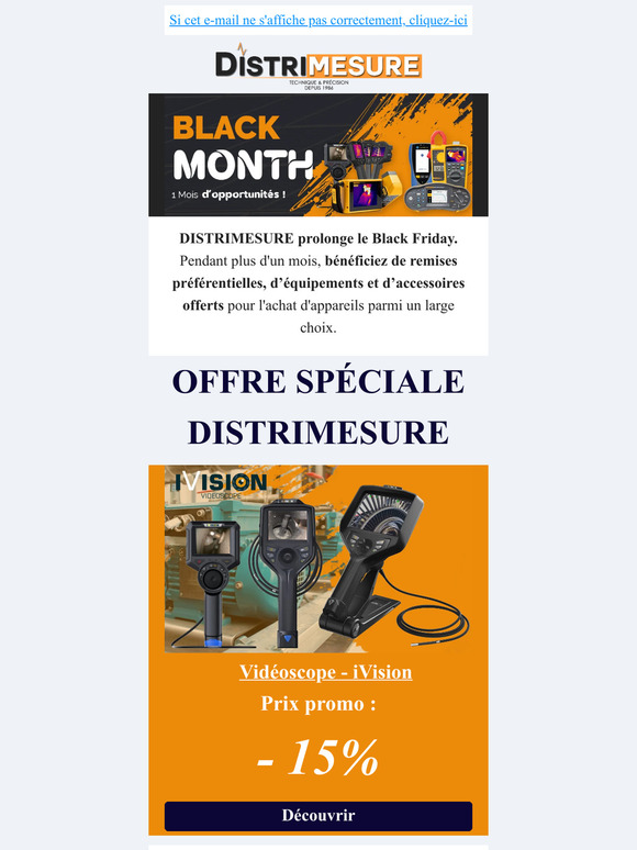 DISTRIMESURE prolonge le Black Friday!