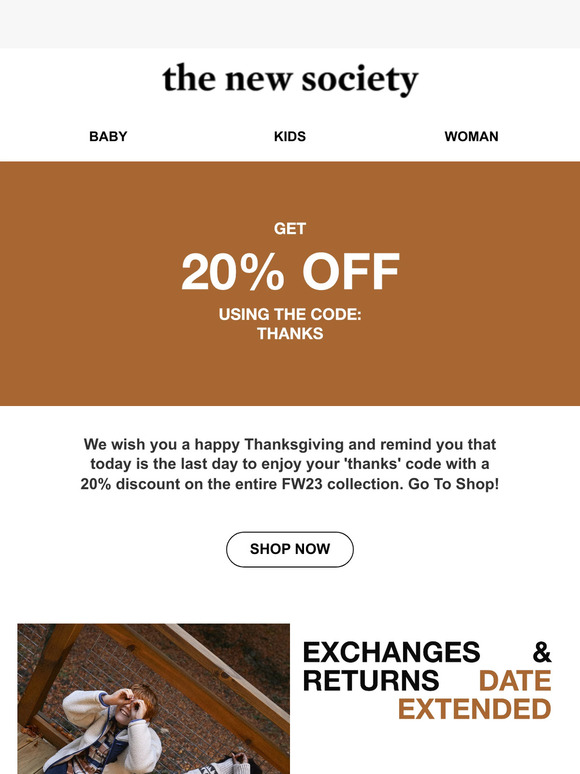 Final day for your 20% discount! 💝