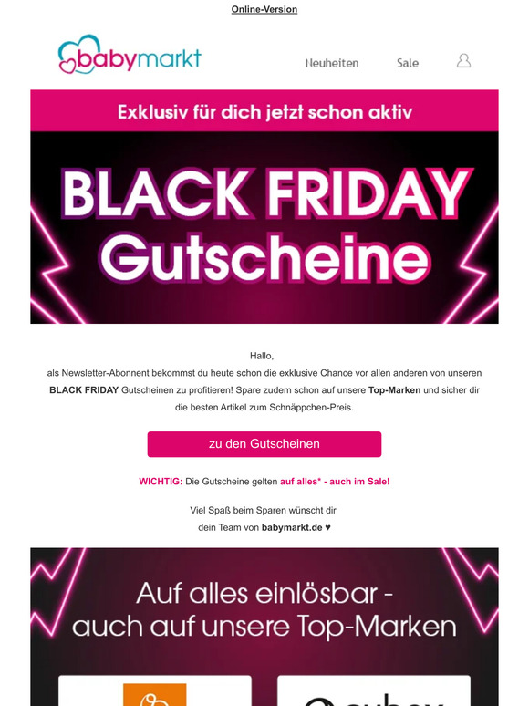 Psst... Exklusiver BLACK FRIDAY Zugang
