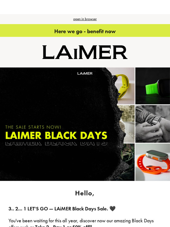 LAiMER Black Days‼️