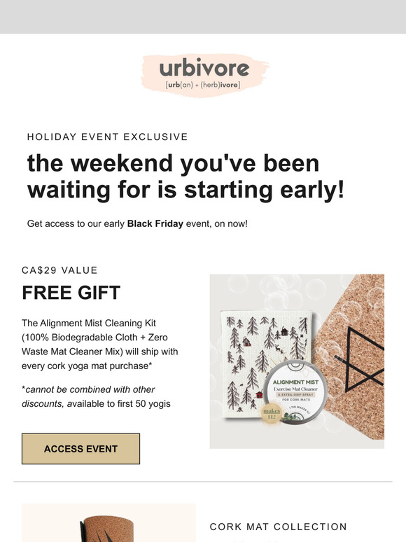 Get a FREE Gift with Yoga Mat Purchases + more savings!