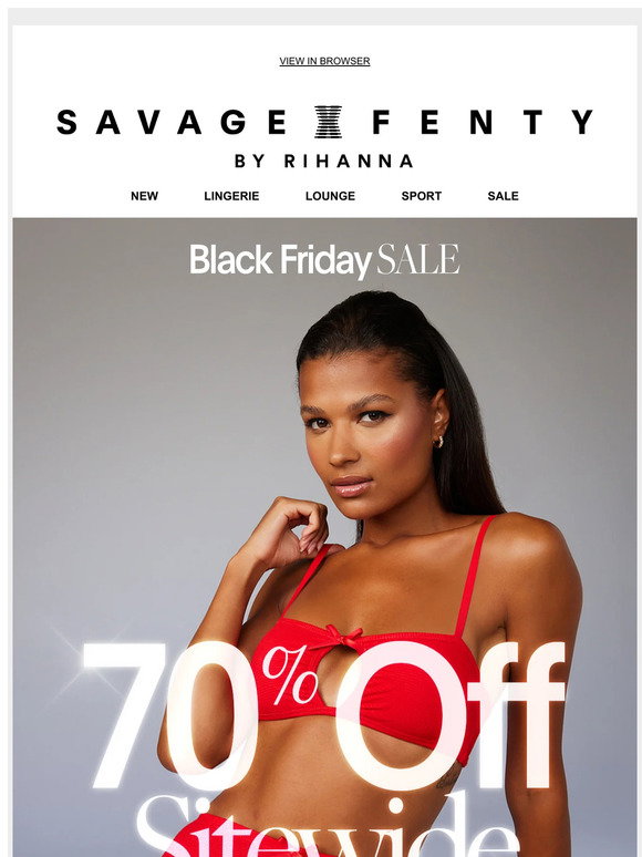 Savage x Fenty Email Newsletters: Shop Sales, Discounts, and Coupon Codes