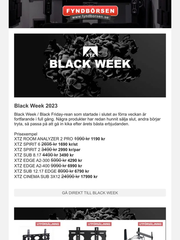 Missa inte Black Friday 2023 denna helg!