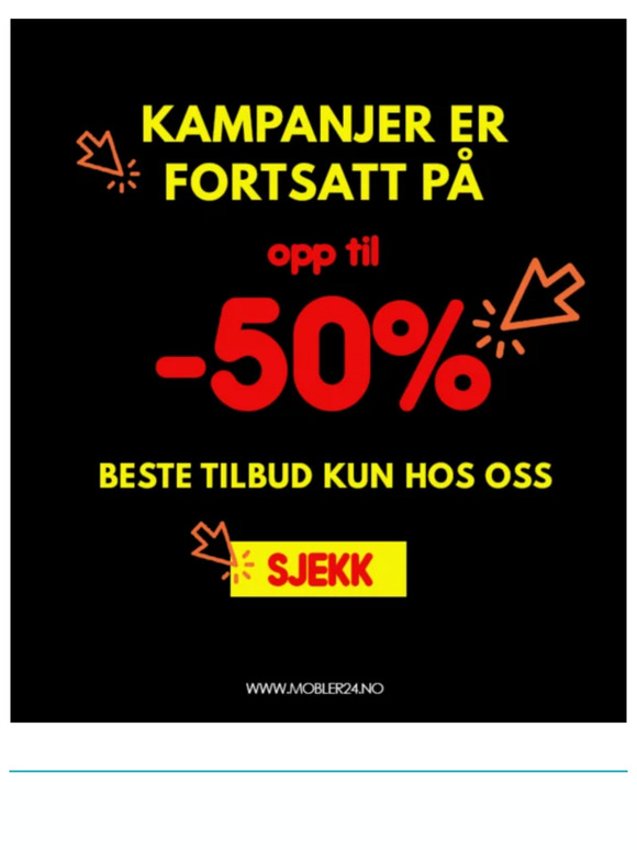 Forbered kurven din! opptil -50 %
