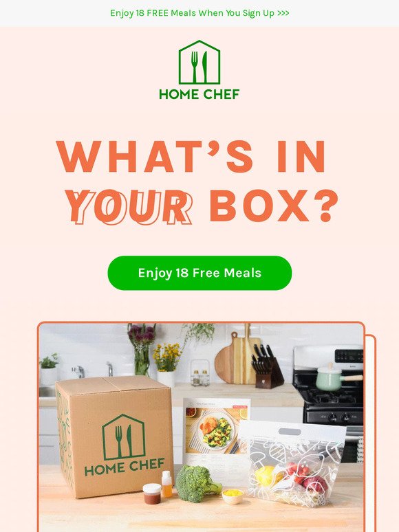 Packed FULL! Our Home Chef boxes have everything you need for weekday meals