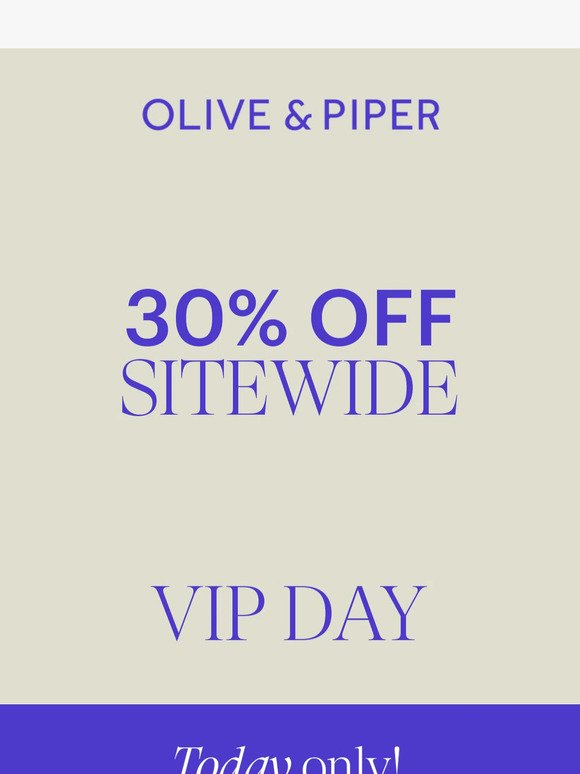 30% OFF - TODAY ONLY ✨