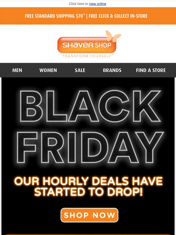 Shaver Shop (NZ) ⏱️ Black Friday Hourly Deals Have Started! New Deals