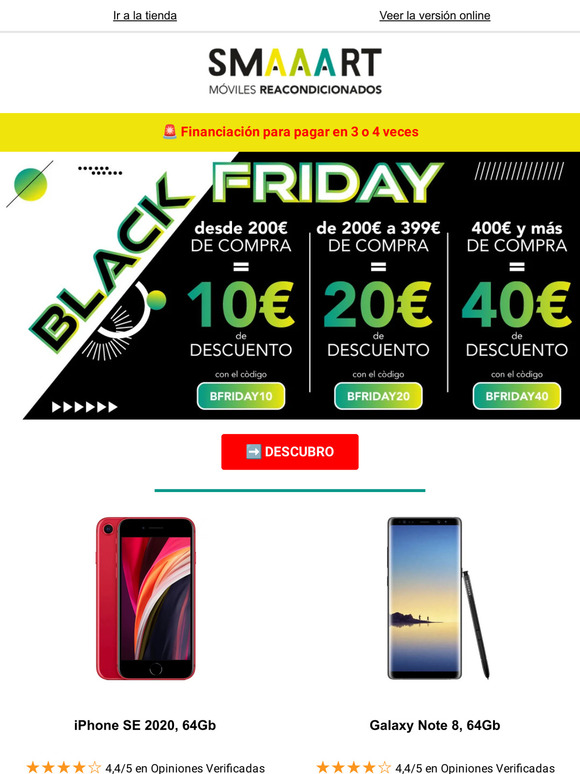 📢No te pierdas el Black Friday en SMAAART: ¡hasta 40 € de descuento!
