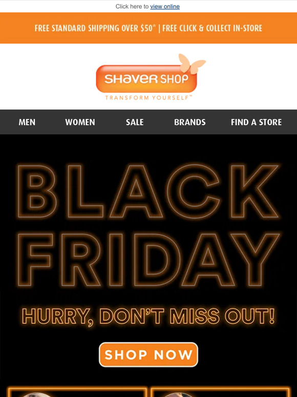Shaver Shop NZ 💸 Black Friday Is Here! Shop These Hot Deals! 💸 Milled