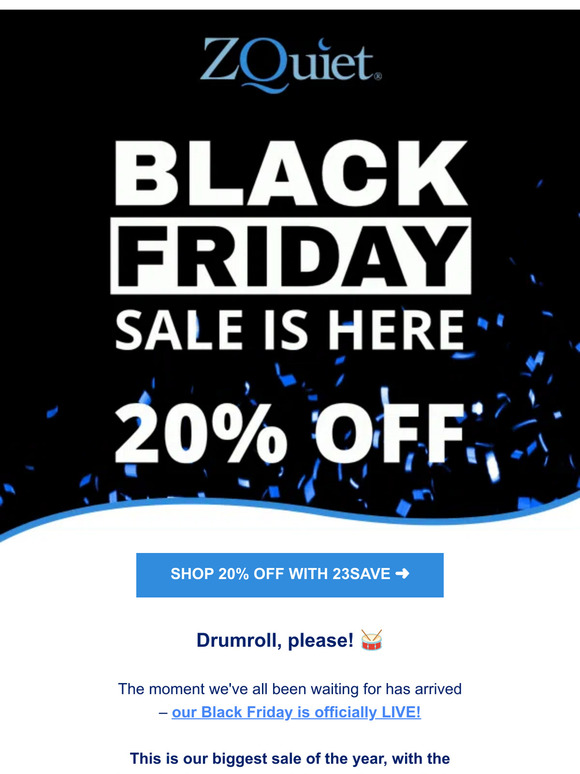 🎉  [20% OFF] Black Friday Sale Is Here!  🖤