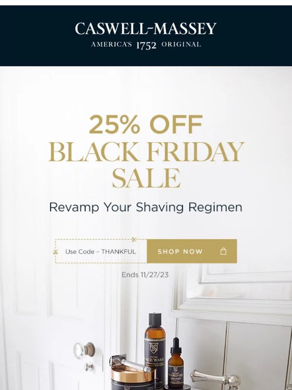 Save 25% Off - Shaving and Grooming Items