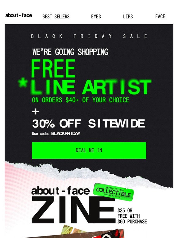 FREE Line artist on orders $40+
