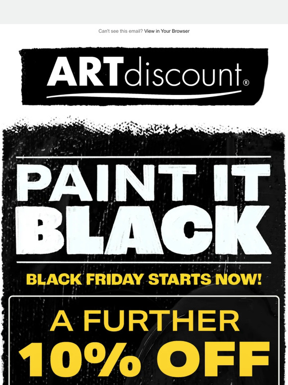Black Friday at ARTdiscount Starts Now