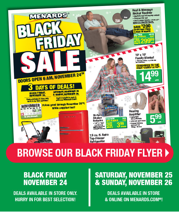 Menards Huge Black Friday Flyer Preview Milled