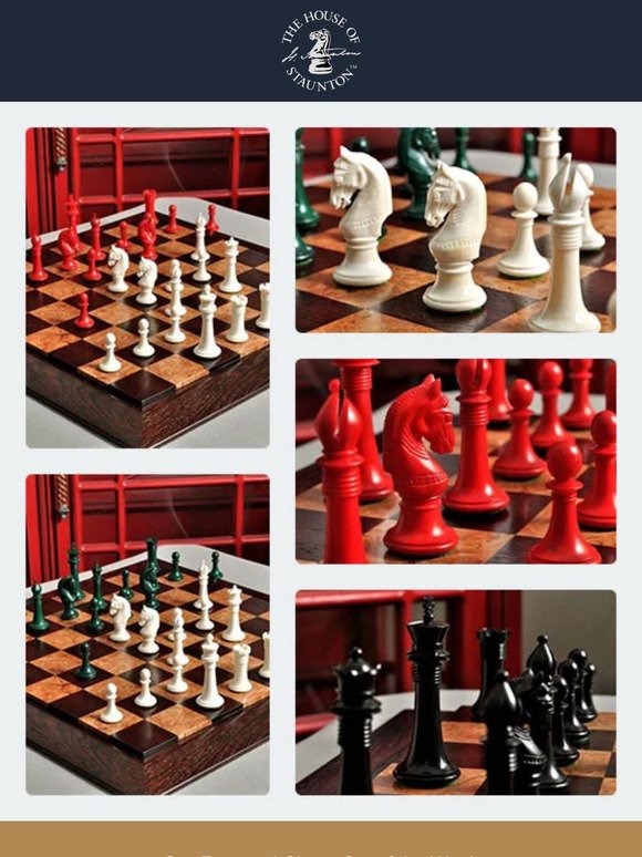 Our Featured Chess Set of the Week - The Monmouth Series Luxury Bone Chess Pieces - 4.0" King