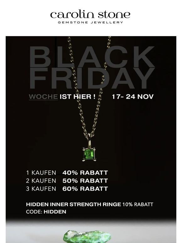 Erhalte 10% extra zu unserem BLACK FRIDAY SALES 🖤