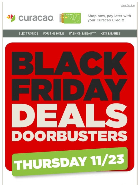 Our Thursday Door Buster deals have started! 🔥