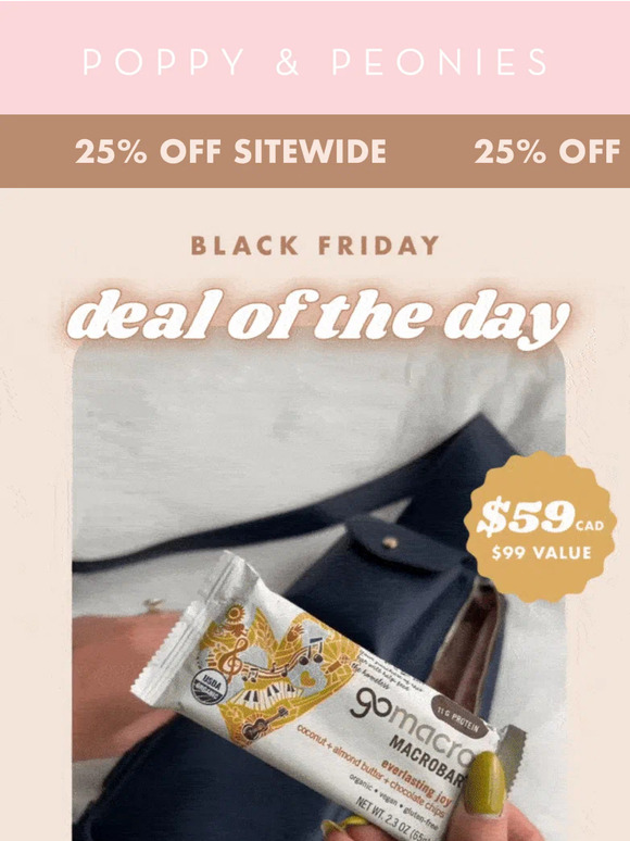 Poppy & Peonies Deal Of The Day En Route for only 59! Milled(00)