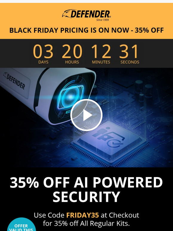 35% OFF AI Powered Security📱