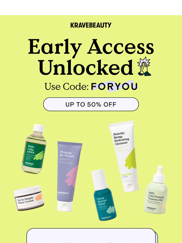 Krave Beauty Email Newsletters Shop Sales, Discounts, and Coupon Codes