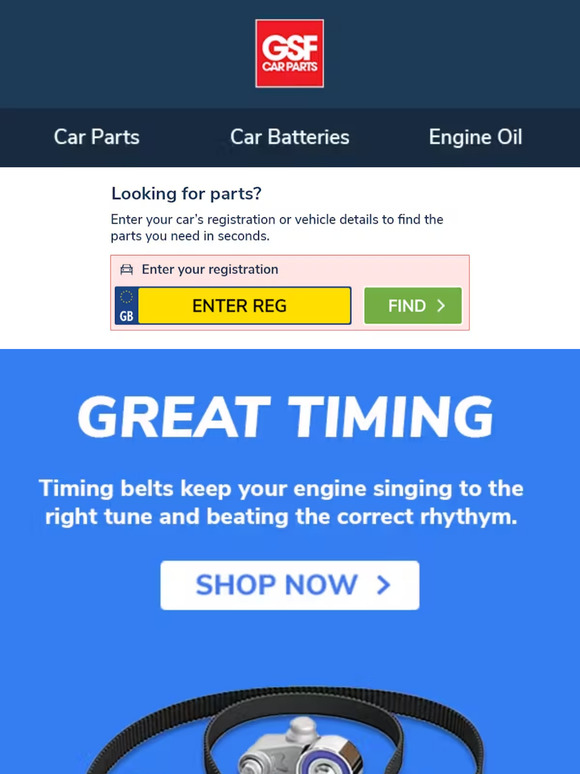 GSF car parts How old is your timing belt? Milled