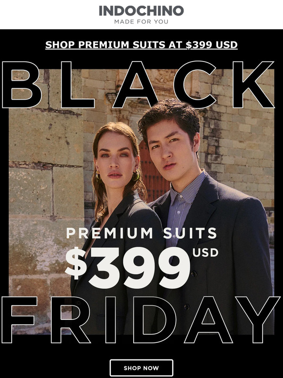 A Black Friday sale you won’t believe! Save BIG on Premium suits