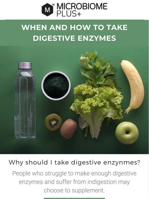 Microbiome Plus When and How to Take Digestive Enzymes Milled
