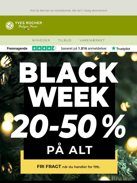 🖤 BLACK WEEK! 20-50 % på alt*