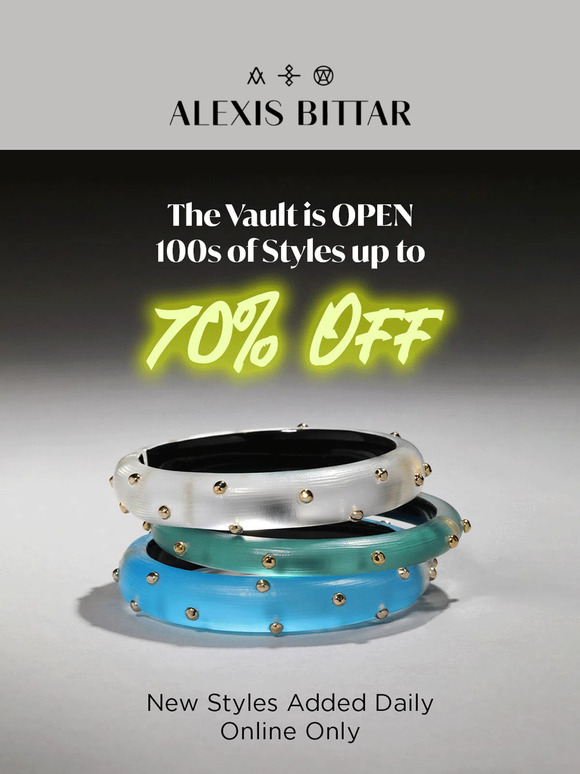 Alexis Bittar: The Vault Sale is ON.. But Not For Long | Milled