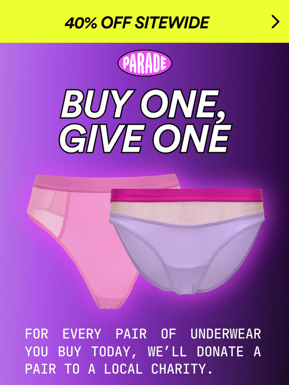 You buy, we'll donate 🩲💕