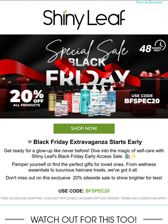 🩶Bargain Blitz this Black Friday - 20% Sitewide