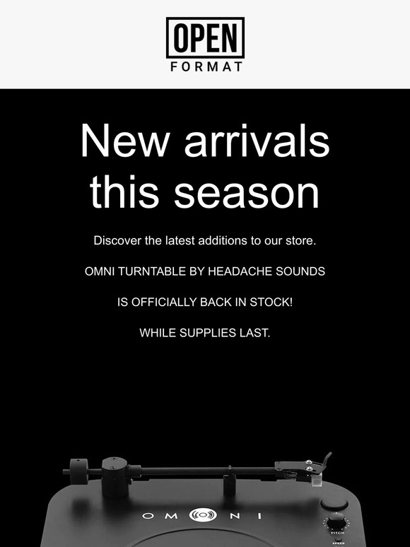 HEADACHE SOUND OMNI MATTE BLACK ターンテーブル Feature & Specification — HeadacheSound