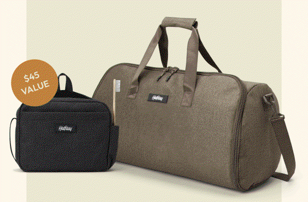 The Garment Duffel and Sidecar Toiletry Kit