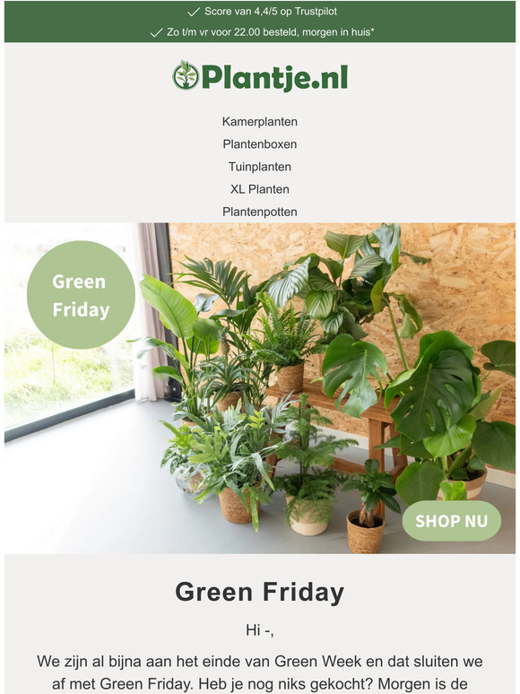 Green Friday - Laatste kans 💚
